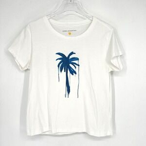 Kerri Rosenthal Top Womens‎ S Palm Tree Tee T Shirt Beachy Boho Indie